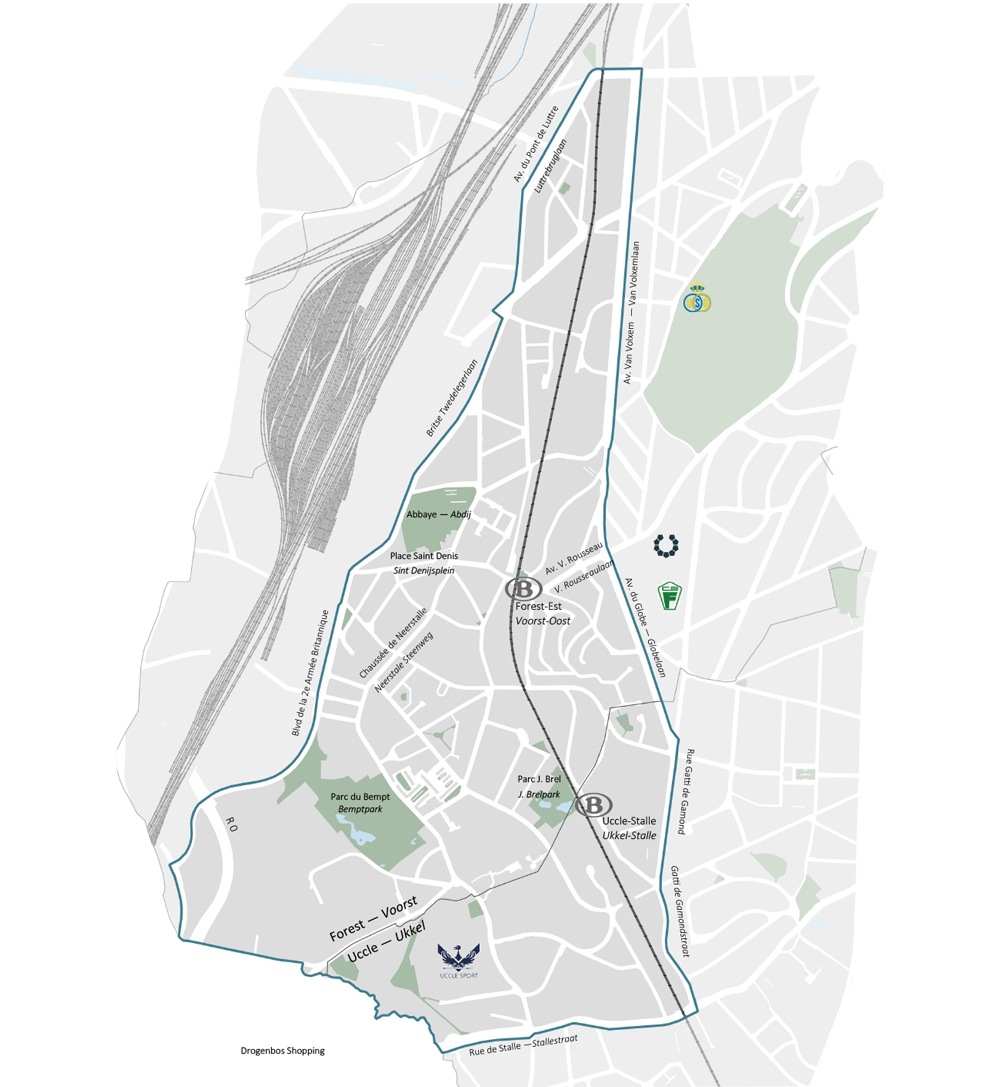 Carte du périmètre détaillée